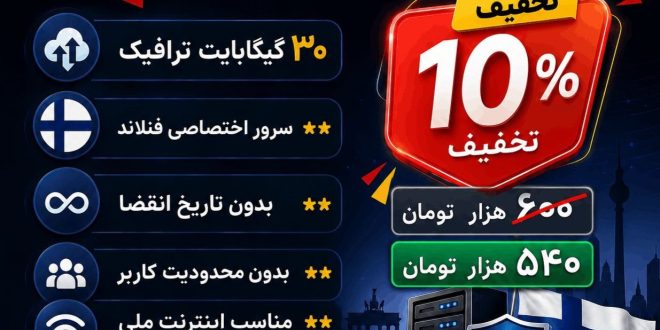 خرید V2Ray فنلاند با ۱۰٪ تخفیف ویژه