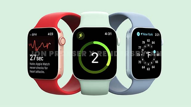 Apple Watch 8 Render - اپل واچ 8 Pro با بدنه تیتانیومی، به جنگ ضربه‌ها خواهد رفت