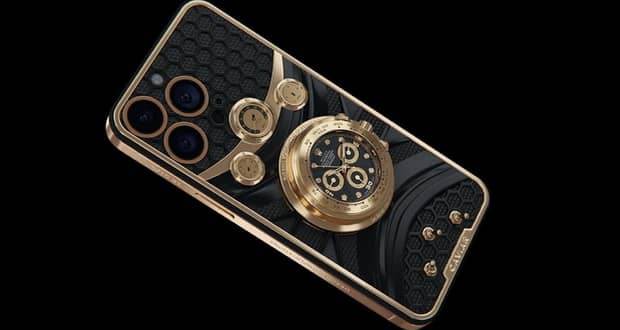 caviar rolex daytona iphone - آیفون ۱۴ پرو طلایی مجهز به ساعت رولکس ؛ ۱۳۵ هزار دلار برای یک گوشی لاکچری؟