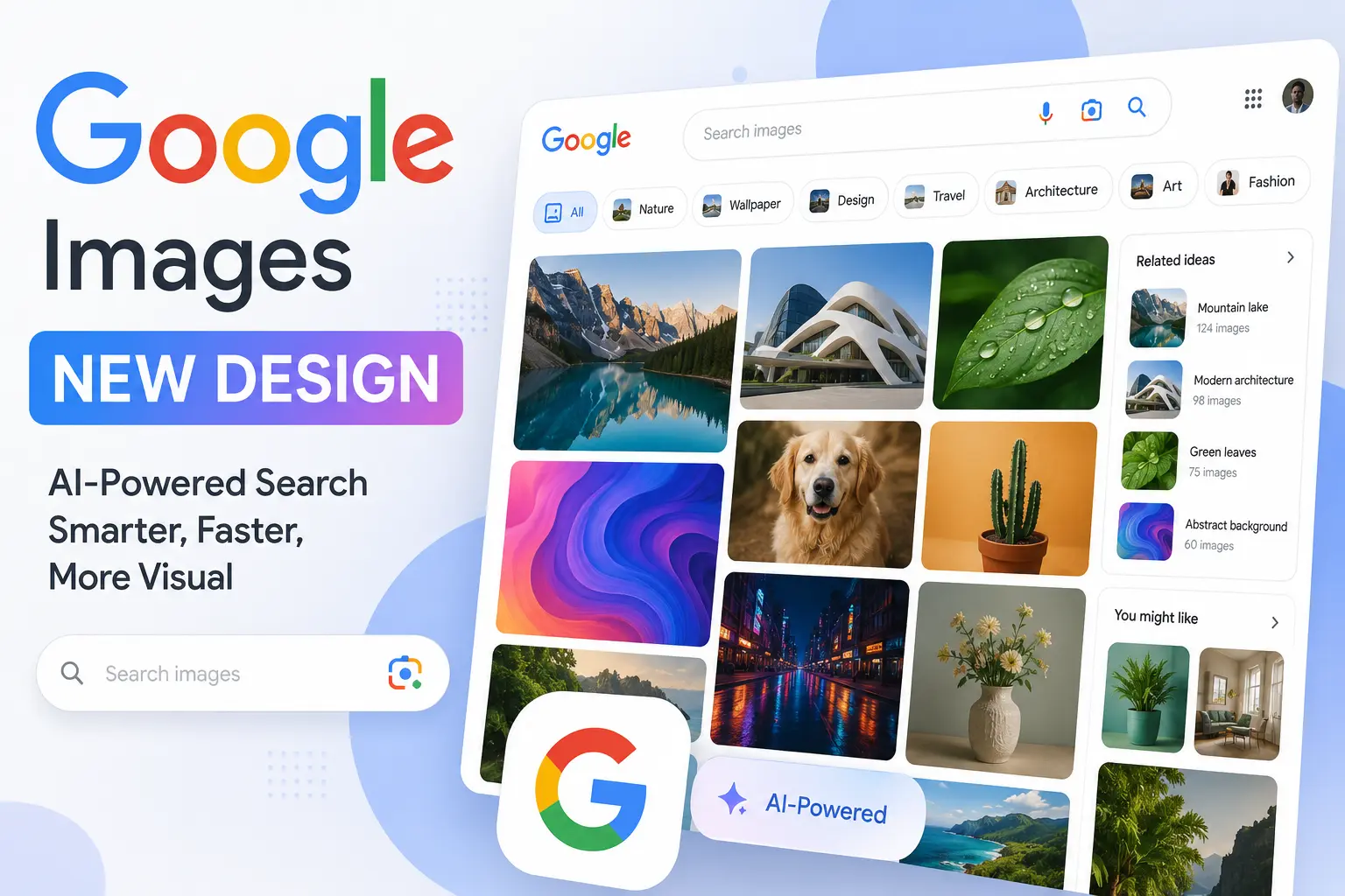 google images new design - گوگل طراحی Google Images را متحول می‌کند؛ تجربه‌ای شبیه Pinterest با کمک هوش مصنوعی